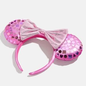 Disney x BaubleBar Valentine’s Pink Minnie Mouse Ears Headband NWT Sealed